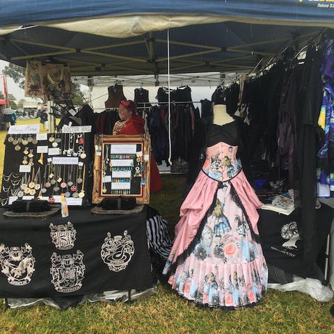 gallery serpentine and Vic and Steam stall at the Winterfest Medieval Festival in Sydney 2022
