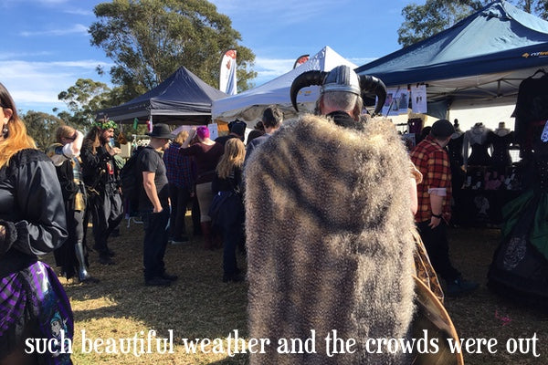 crowd scene at Winterfest Medieval Fayre Sydney 2023