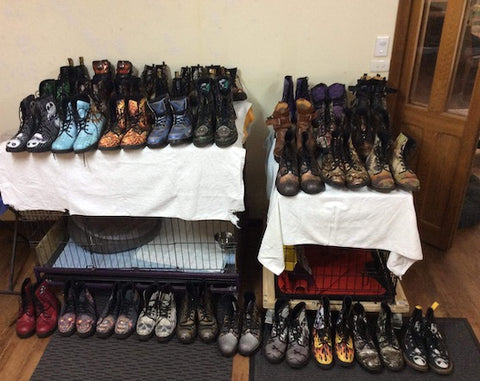 Dave Lassam's boot collection keeps growing