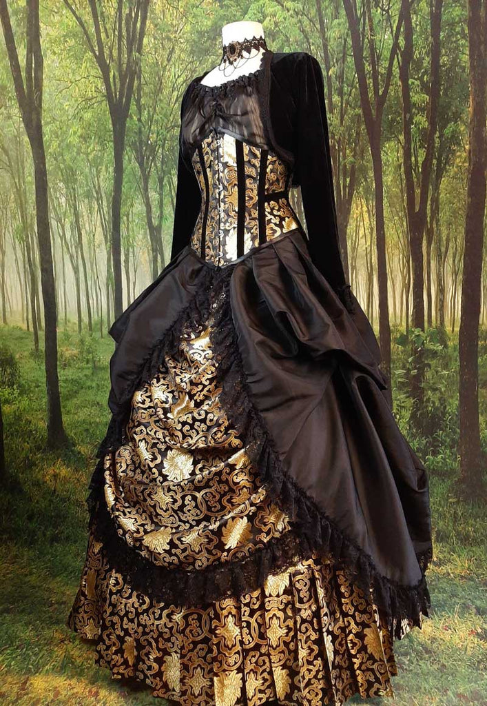 Golden Majestica Palace Gown | gothic wedding gown Gallery Serpentine