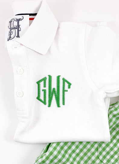 Polo - Boys Polo Shirt - Choose Polo Shirt Color - Monogrammed