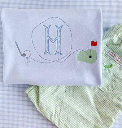 Golf Put Put Embroidery Tee with Beaufort Bonnet Shorts