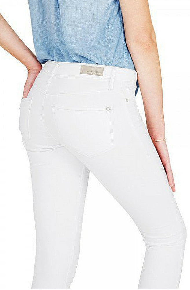 Kristy - High-Rise Super Skinny Crop Jeans - White – Picpoket