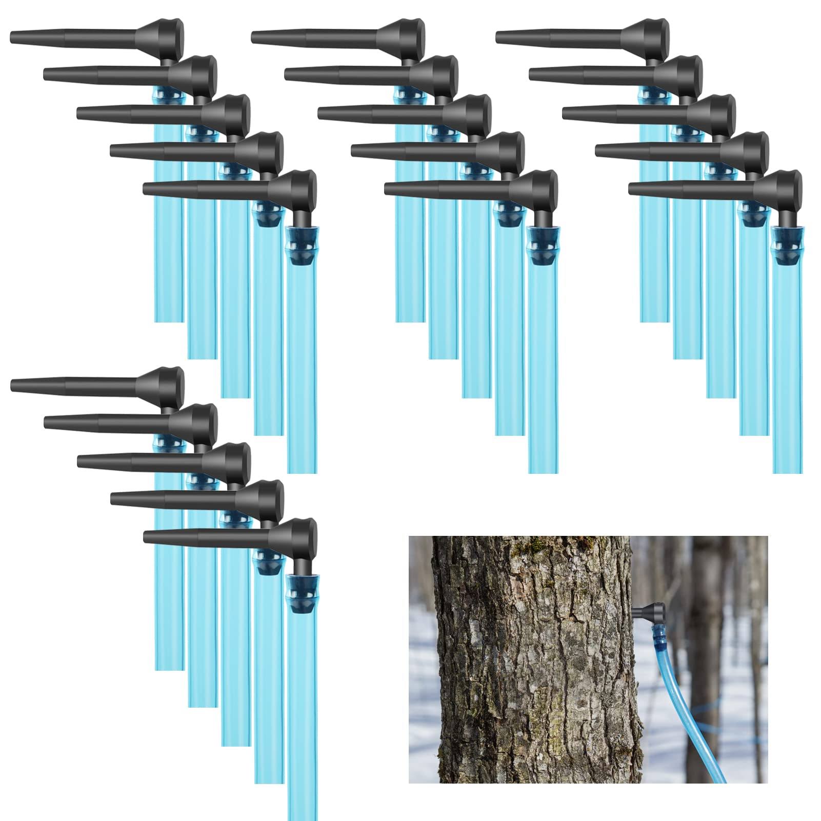 20Set Maple Syrup Tapping Kit - Maple Tree Taps and Food Grade Tubing Drop Lines Extractors, Maple Syrup Spile Sugaring Starter Supplies for Pure ECQ7_P7RQY61