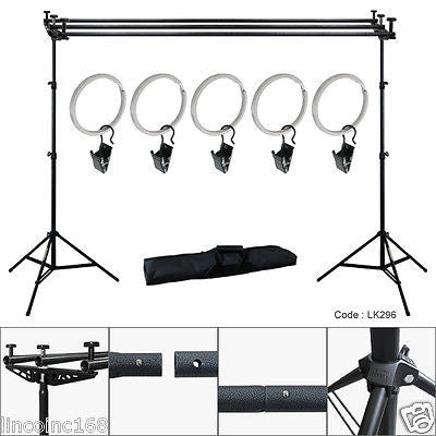 10Ft Triple Crossbar Background Support Stand Photo Studio Backdrop St –  Linco Inc.