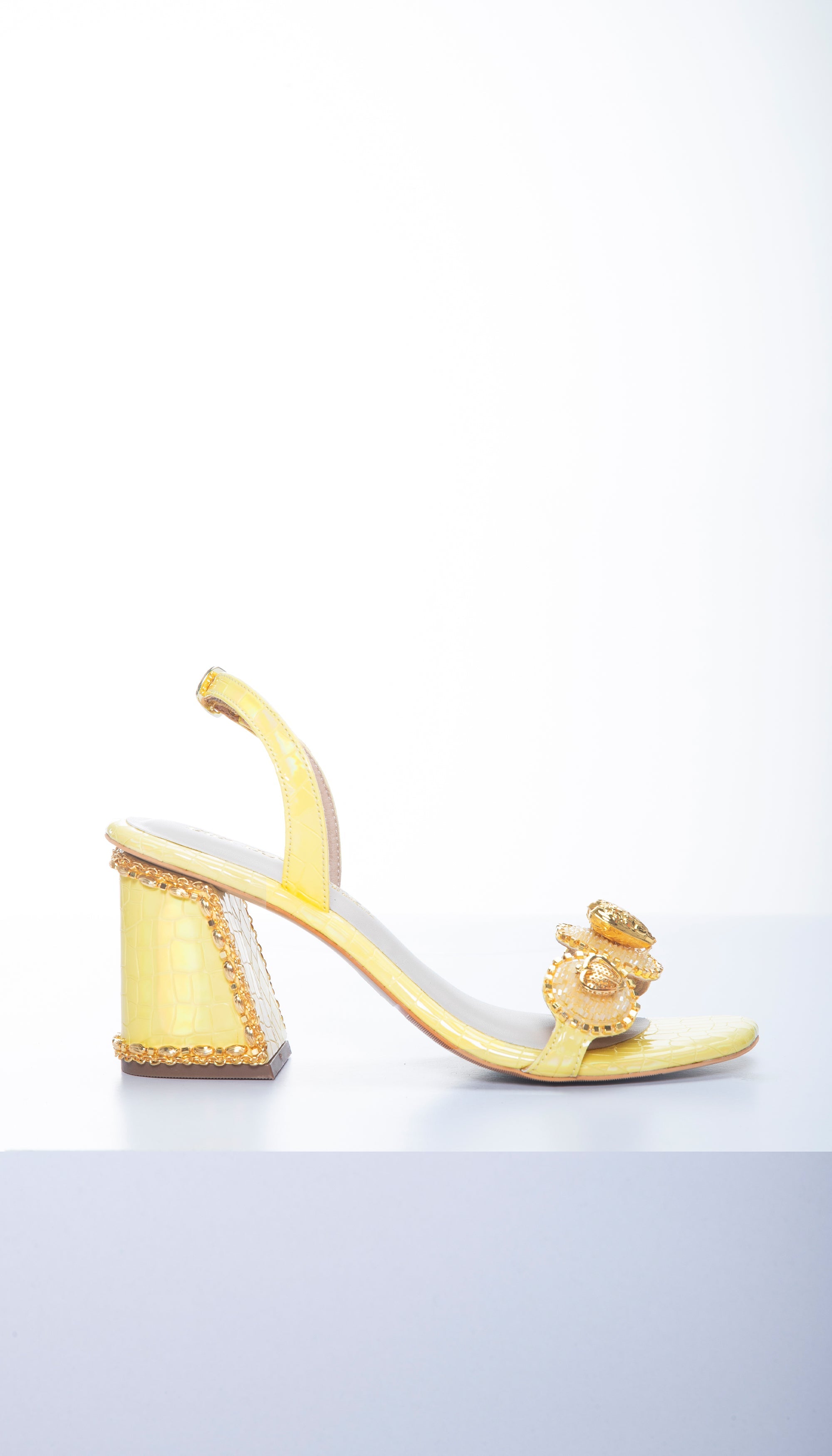 The Grape Escape Flats | Yellow Embroidered Grapefruit Fruit Flats | House  Of Prisca