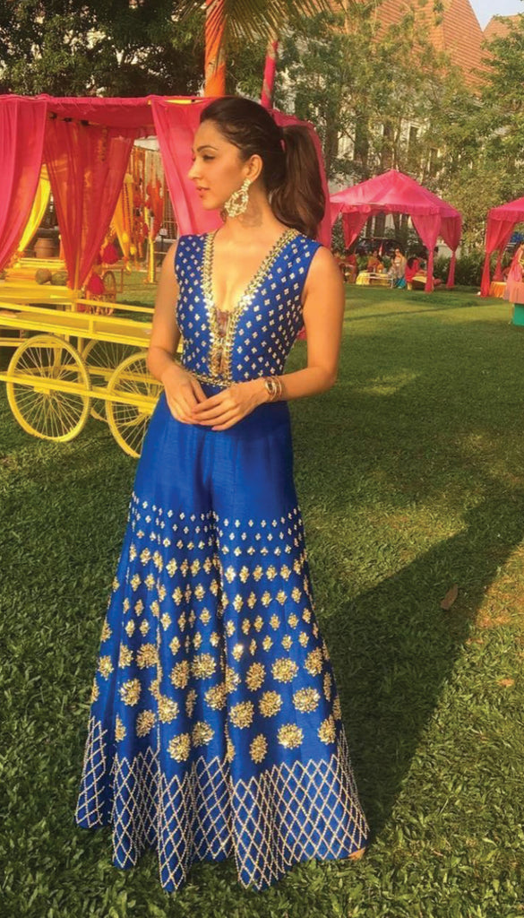 kiara advani blue jumpsuit