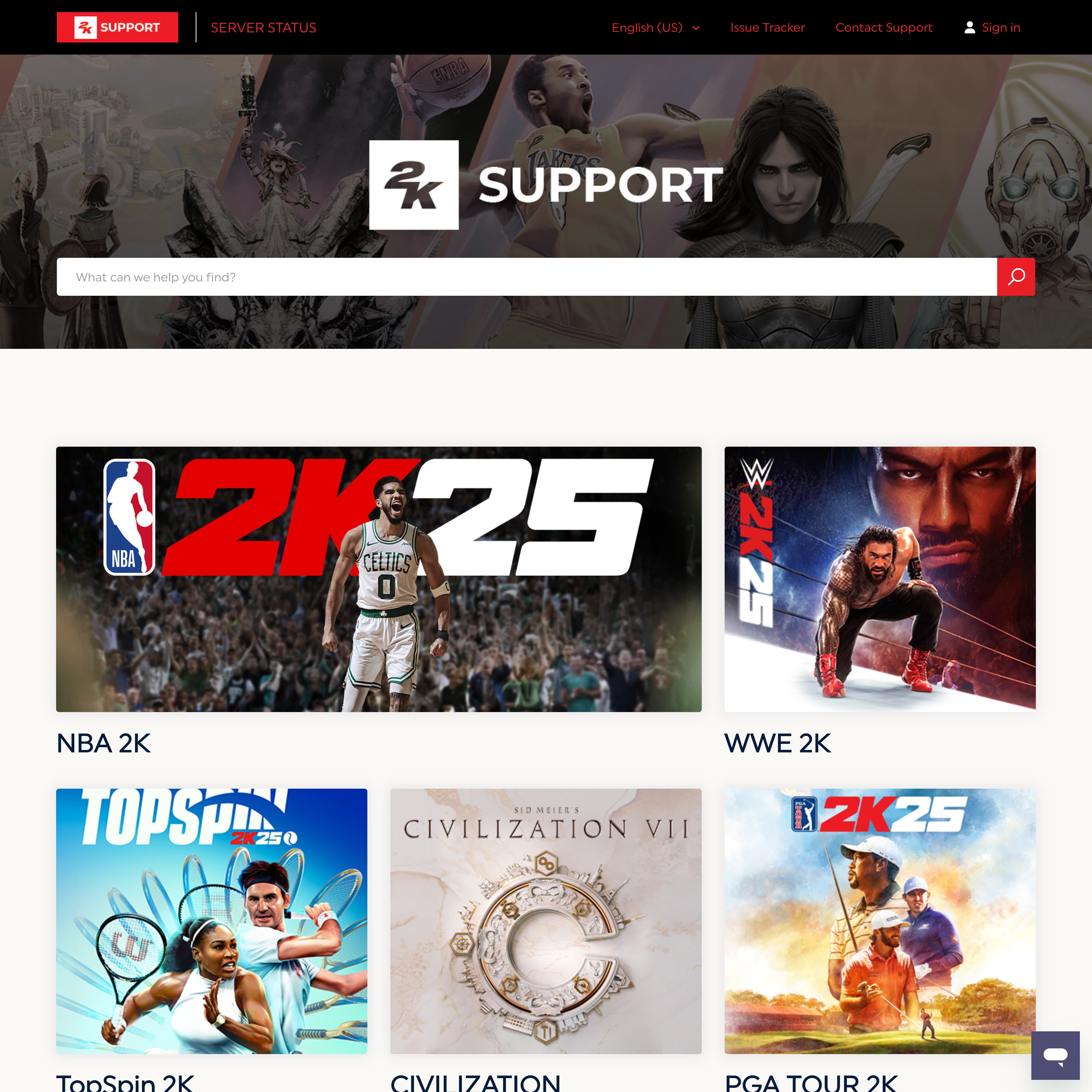 Zendesk example 2k (Take-Two Interactive Software) by Lotus Themes