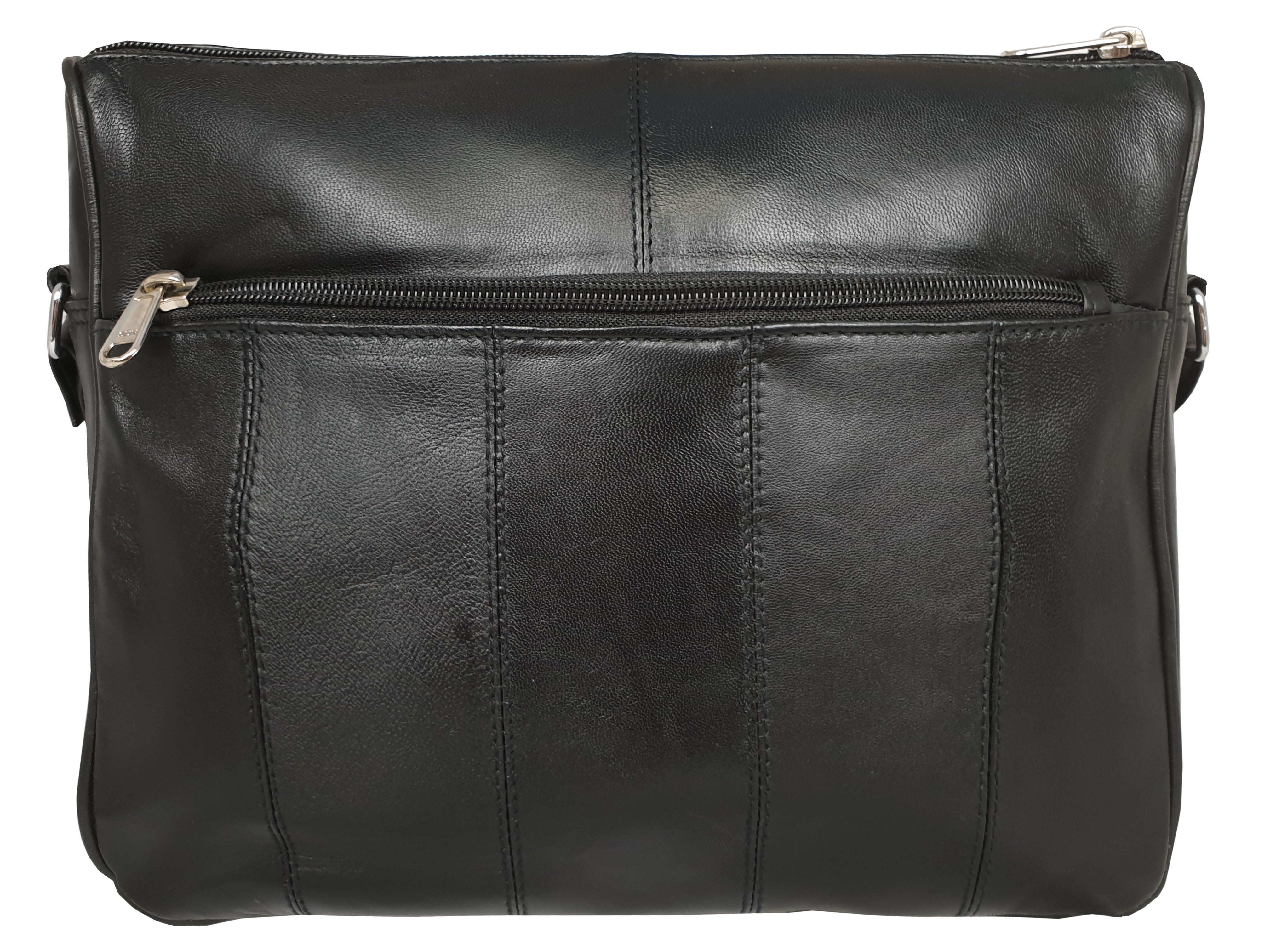 Ladies Black Designer Leather Handbag, Crossbody Womens Shoulder Bag