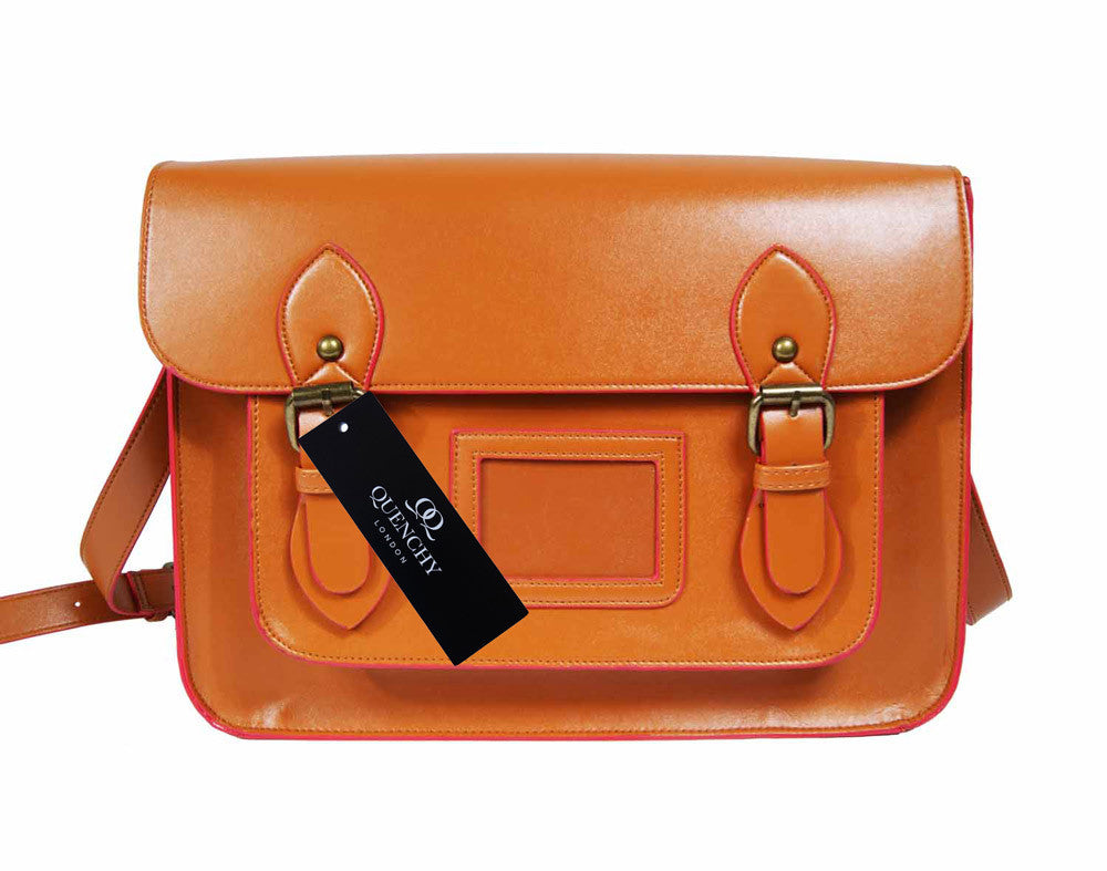 Ladies Classic Retro Satchel by Quenchy London Bags