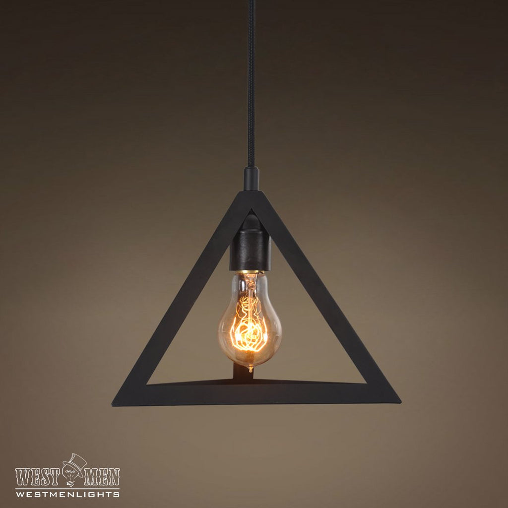 triangle pendant light