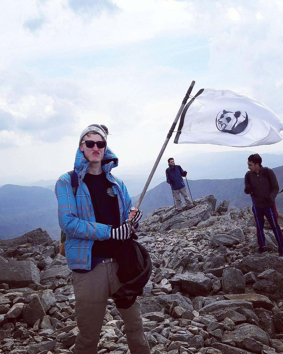 Street Panda at top of Scarfell Pike