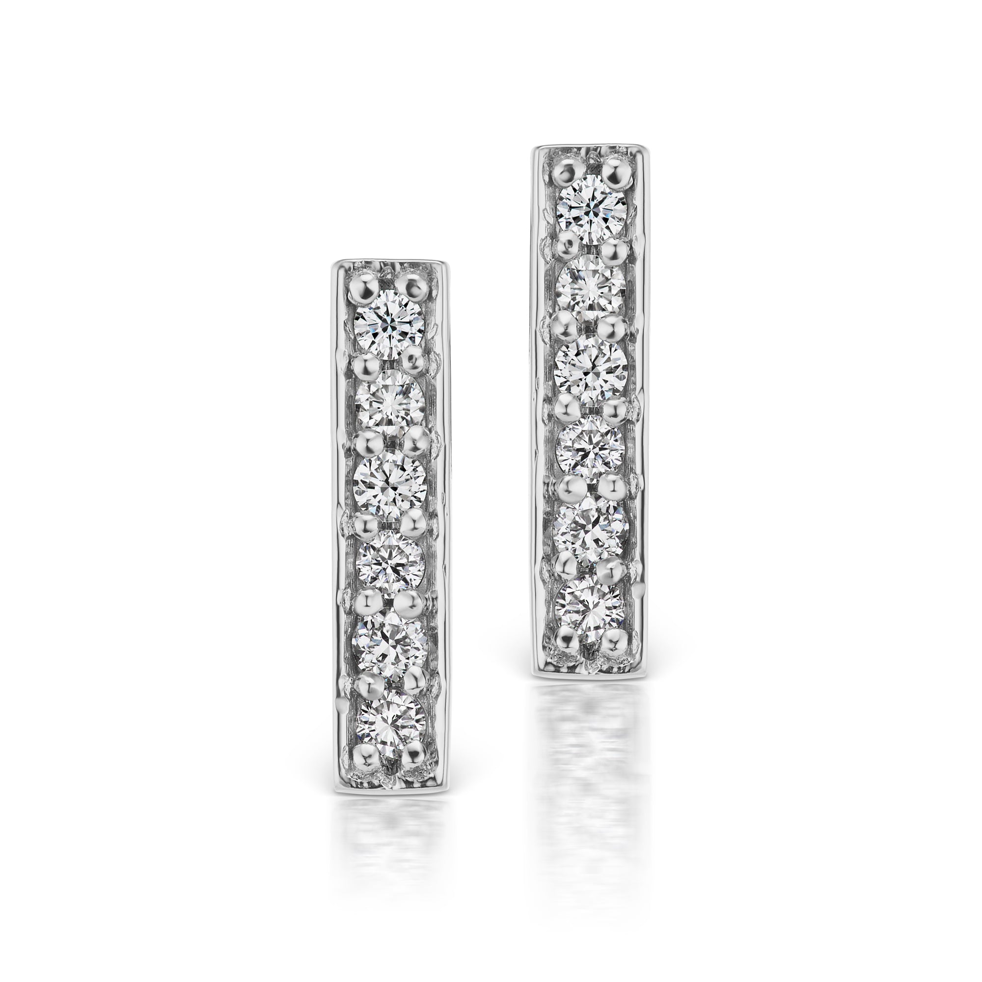 Barmakian | Diamond Bar Stud Earrings | Barmakian Jewelers