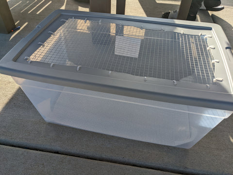 DIY Chicken Brooder Box from Plastic Tote