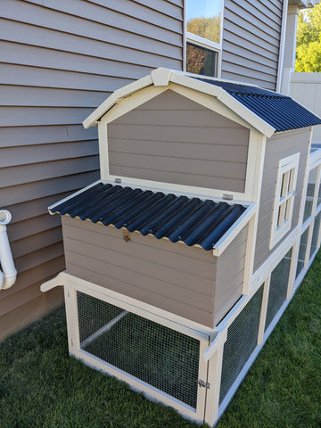 Our finished chicken coop