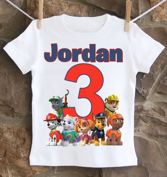 Paw Patrol Brother Birthday Shirt – Twistin Twirlin Tutus