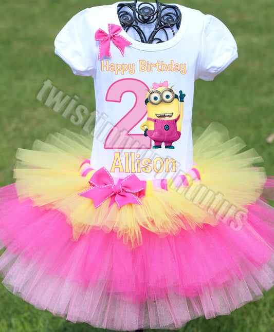 girl minion costume tutu