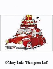 Mary Lake Thompson Christmas Flour Sack Towel Tree White Truck with Presents Mary Lake Thompson Christmas Flour Sack Towel Tree White Truck with Presents