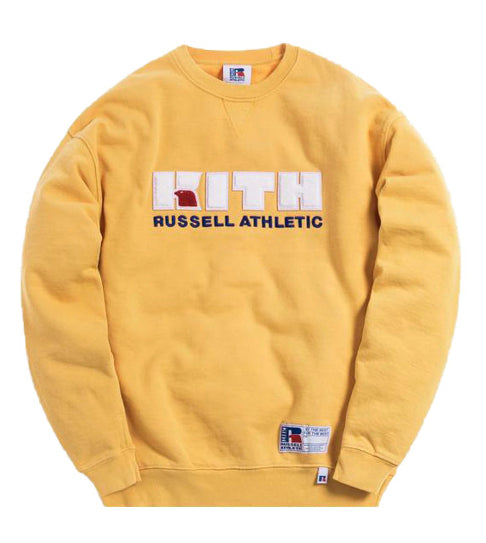 Russel x Kith  Varsity Logo  Crewneck Sweatshirt