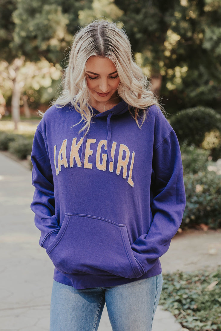 purple and gold sweatshirt