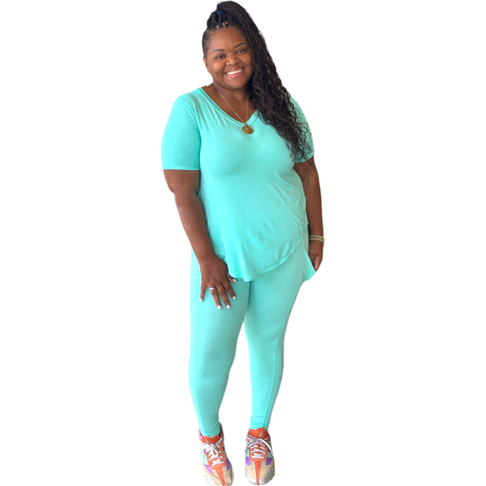 Mina Plus Size Tie Dye Legging Set