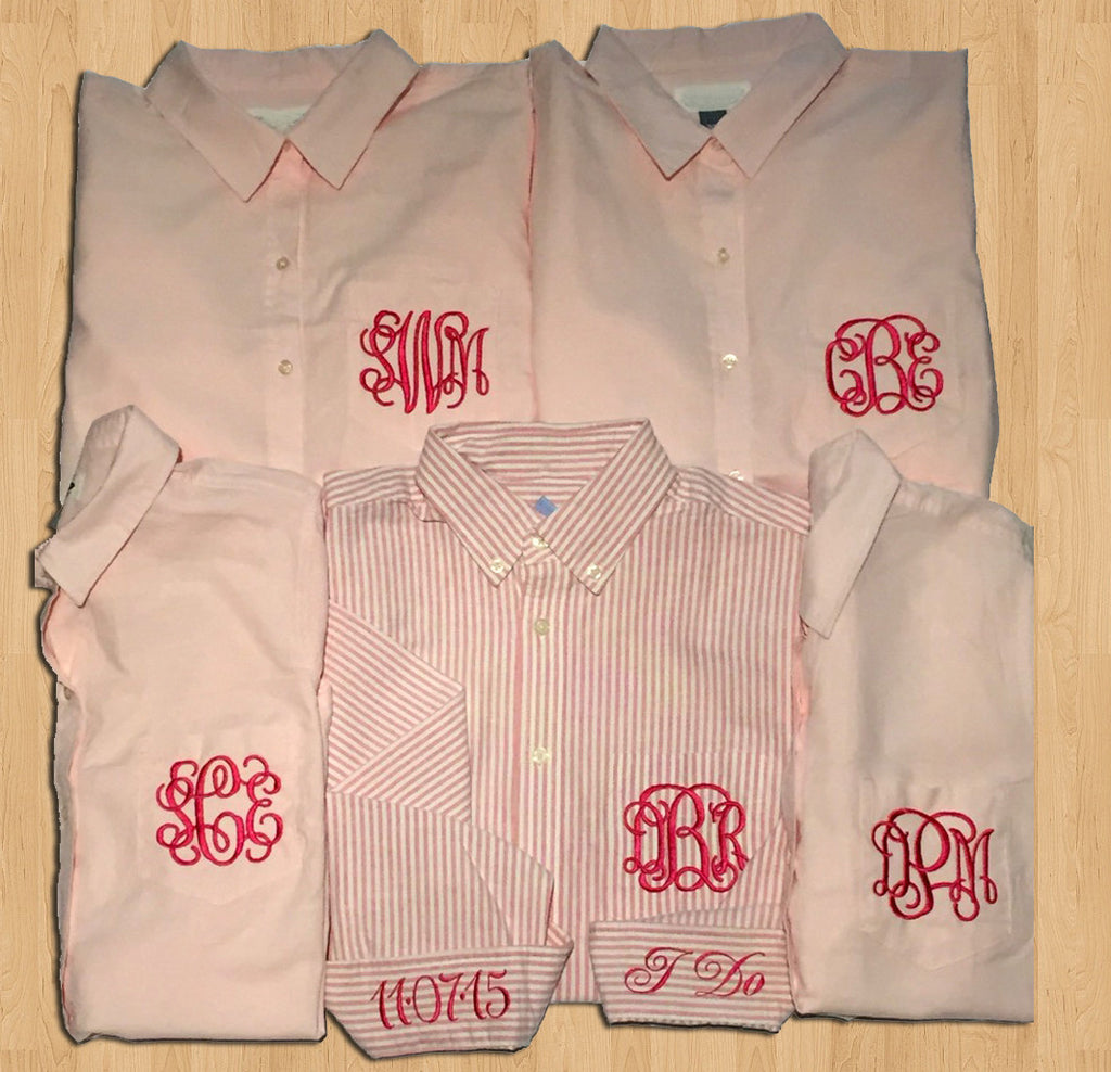 bridal party button down shirts