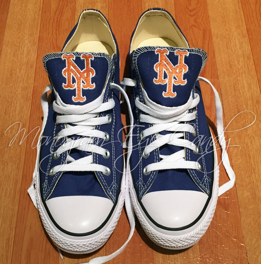 Customized Converse Sneakers- NY Mets 