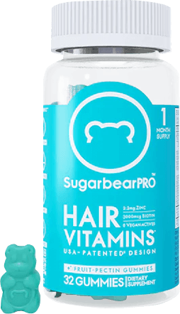 hair vitamin gummies sugarbear pro bottle