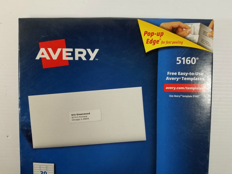 print avery 5160 labels on mac