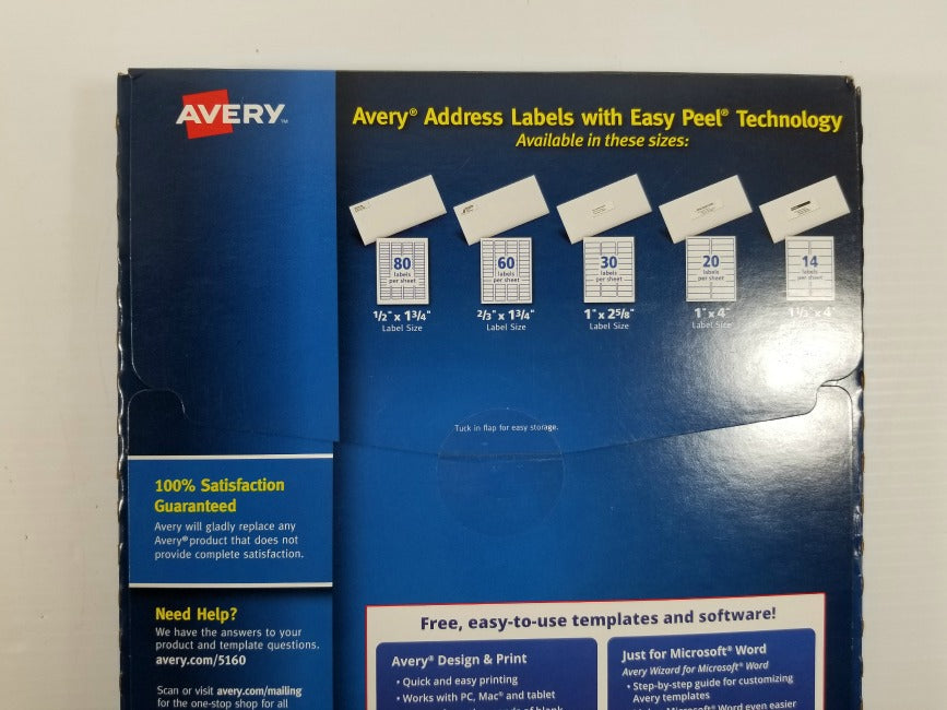 avery 5160 for mac