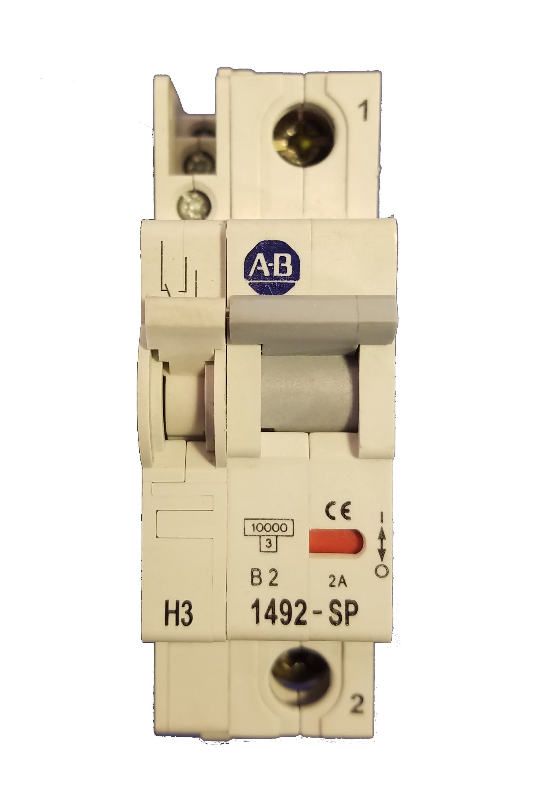 (Lot of 10) Allen Bradley 1492-SP1B020 Series C 2A Circuit Breakers
