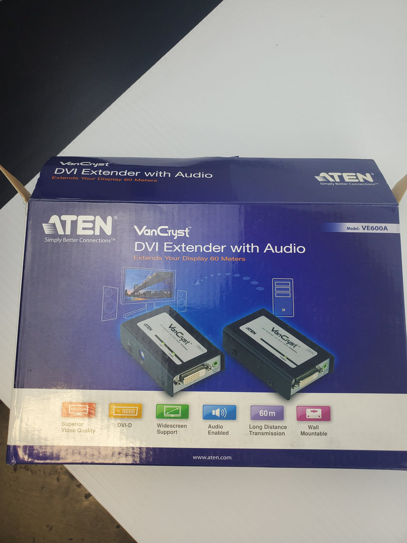 ATEN VE600A オーディオ対応DVIエクステンダー(未使用品) 『3年保証