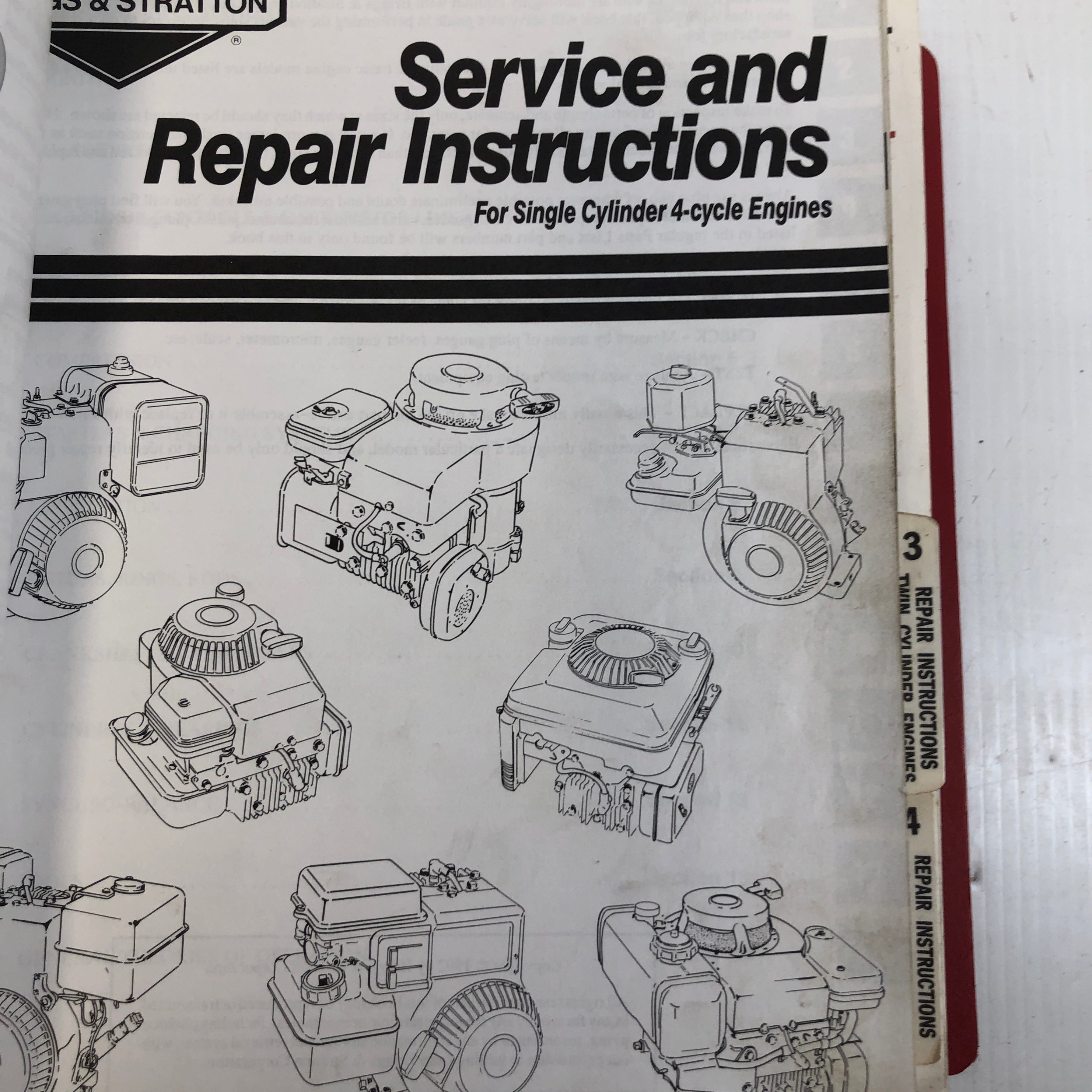 Briggs & Stratton Dealer Service and Repair Illustrated Manual | Metal ...