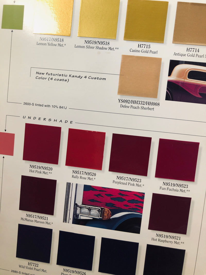 Dupont Paint Brochures Hot Hues Kandy 2's 3's 4's Imron 5000 6000 Paint ...