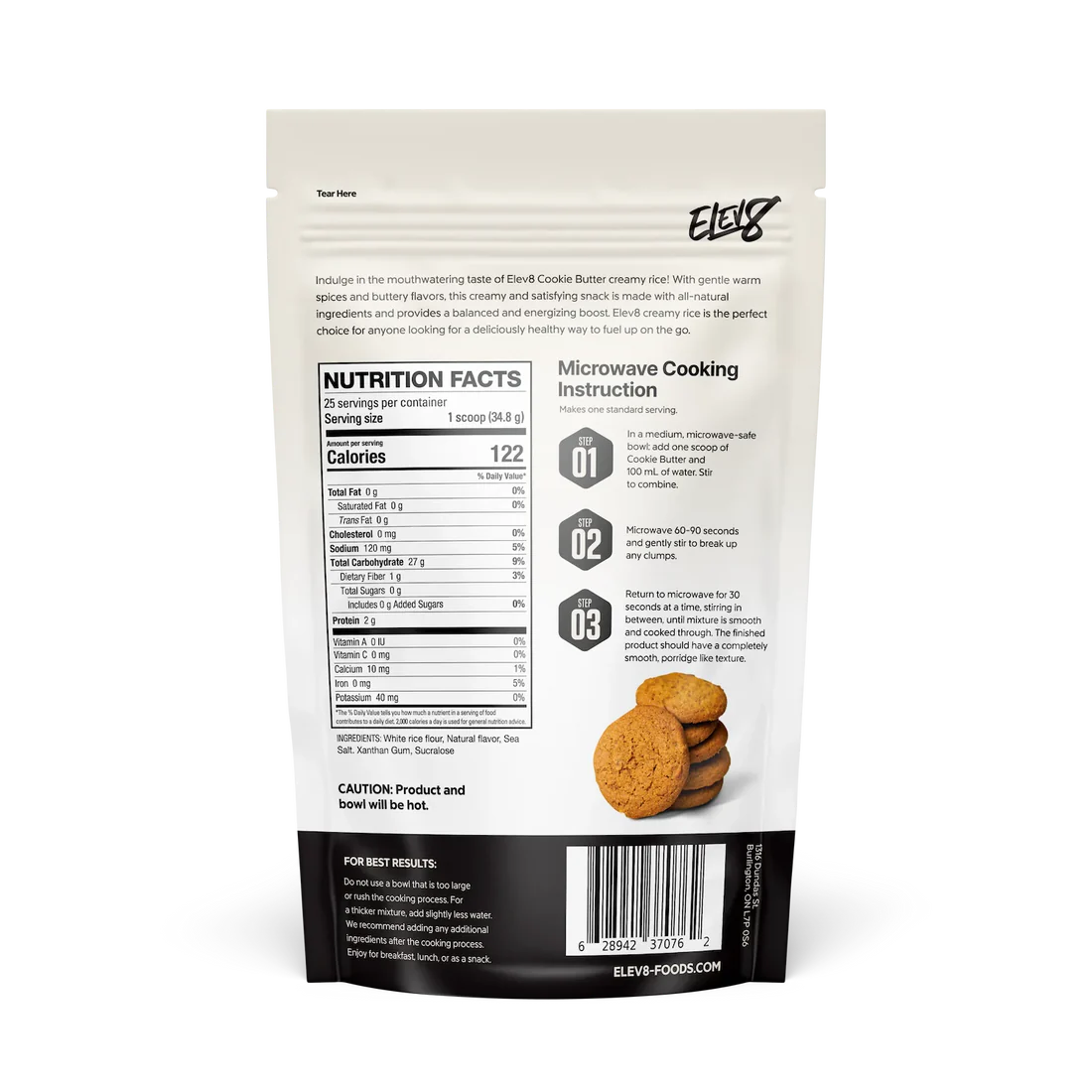 Elev8 Foods - Creamy Rice Cookie Butter