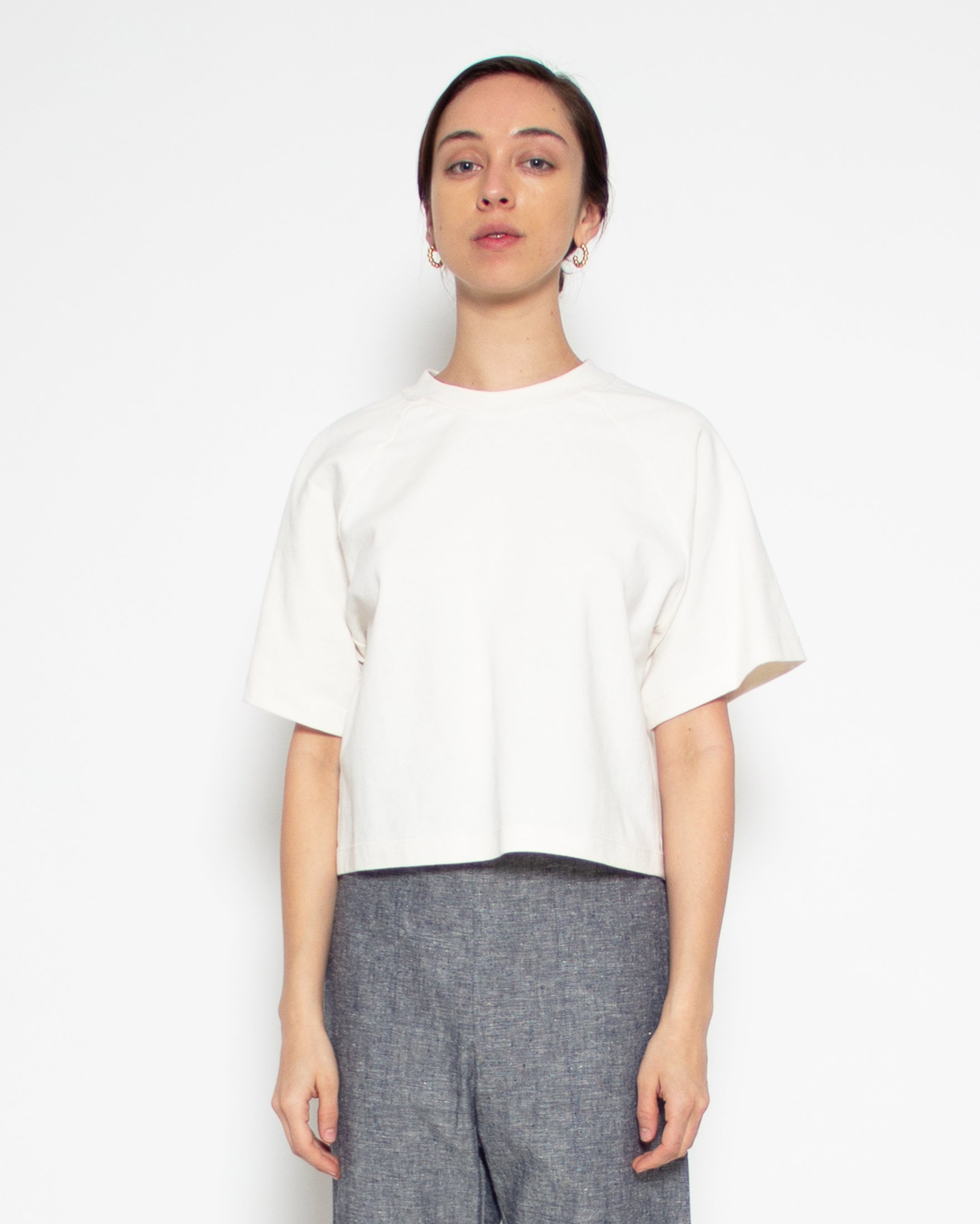 Melody Crop Tee in Natural Hemp-Organic Cotton