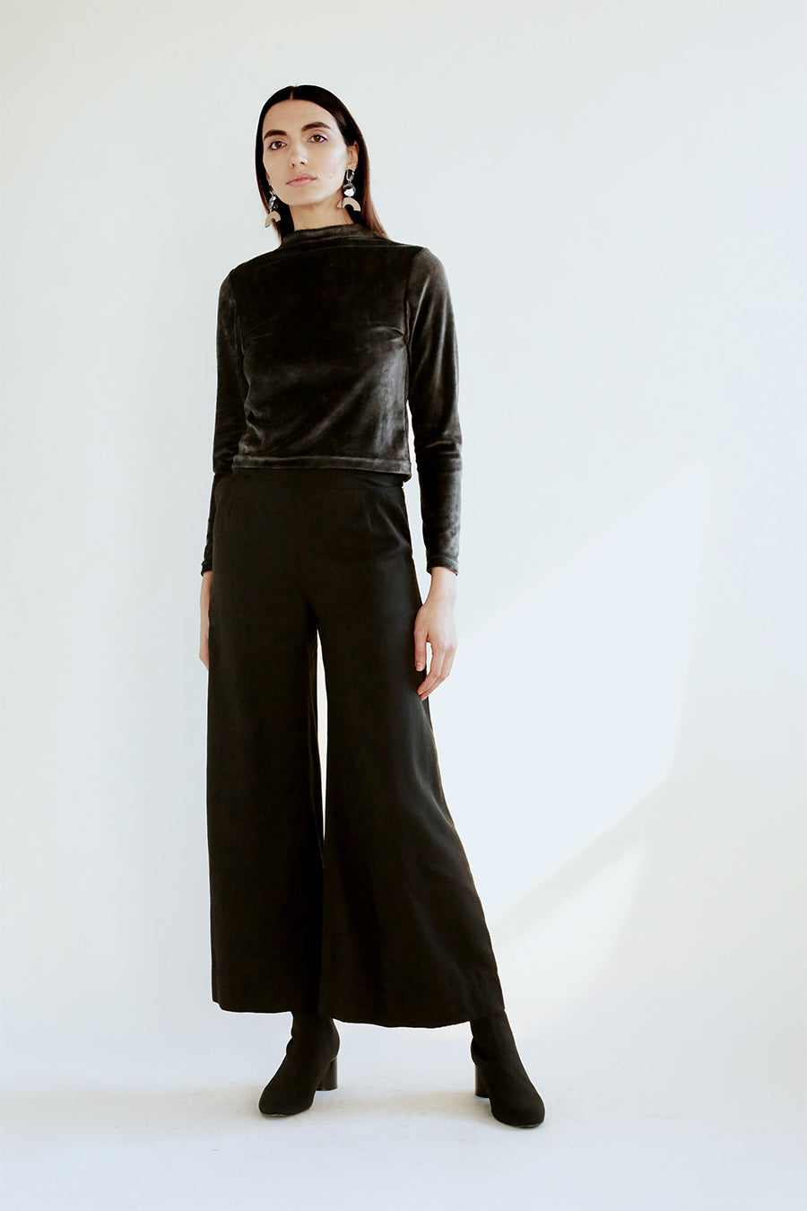 Aida Trouser in Black Tencel