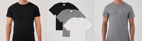 Plain t-shirts for a minimalist wardrobe