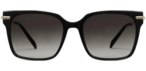 Acetate sunglasses with metal accents