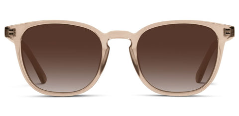 Rounded square low bridge sunglasses