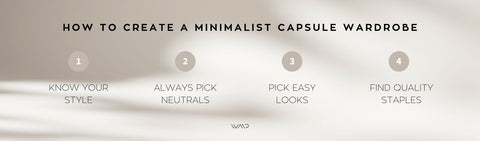 How to build a minimalist capsule wardrobe