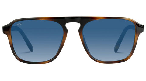 Modern one bridge aviators with acetate frames