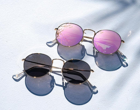 Retro round metal frame aviators