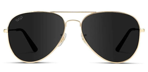 Retro aviator sunglasses with metal frame