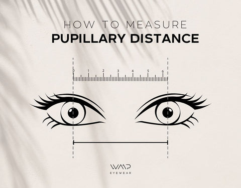 Pupil distance measurement for sunglasses