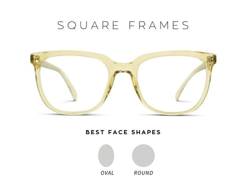 Which face shape is best for square glasses 