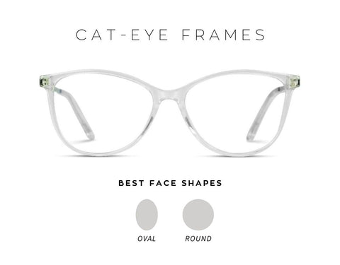 What is the best face shape for cat eye glasses