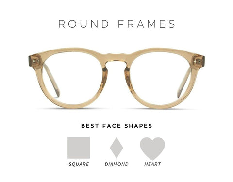 What is the best face shape for round glasses