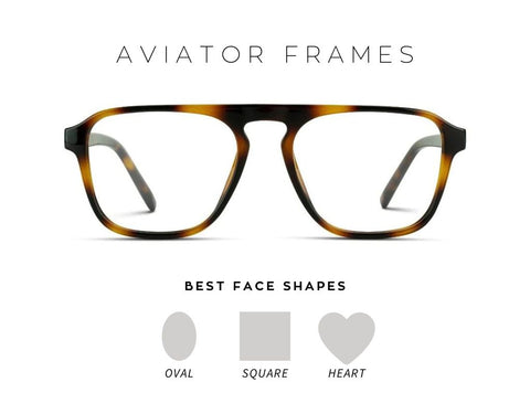 What is the best face shape for aviator glasses