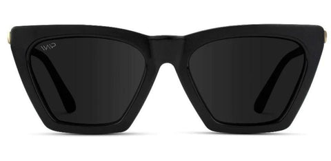 Geometric cat eye sunglasses with polarized lenses